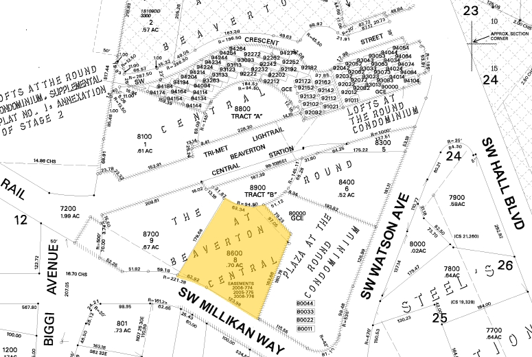 12655 SW Millikan Way, Beaverton, OR for lease - Plat Map - Image 2 of 20