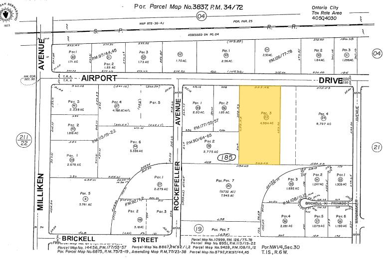 4502 Airport Dr, Ontario, CA for lease - Plat Map - Image 2 of 4