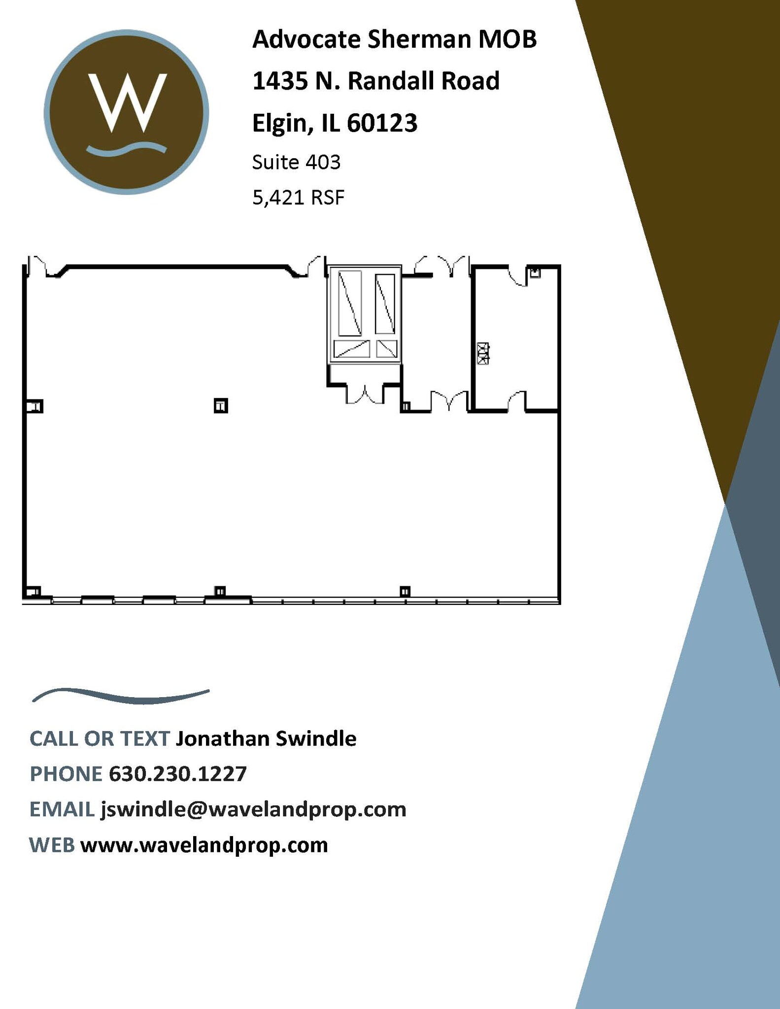 1435 N Randall Rd, Elgin, IL for lease Floor Plan- Image 1 of 3