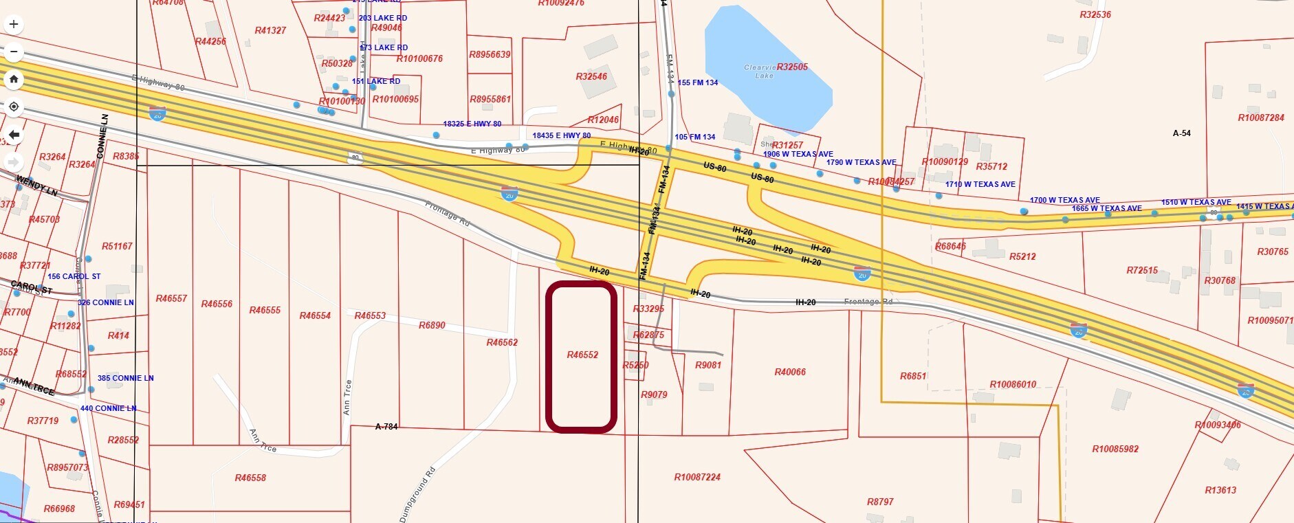 2075 Frontage Road, Waskom, TX for sale Plat Map- Image 1 of 6