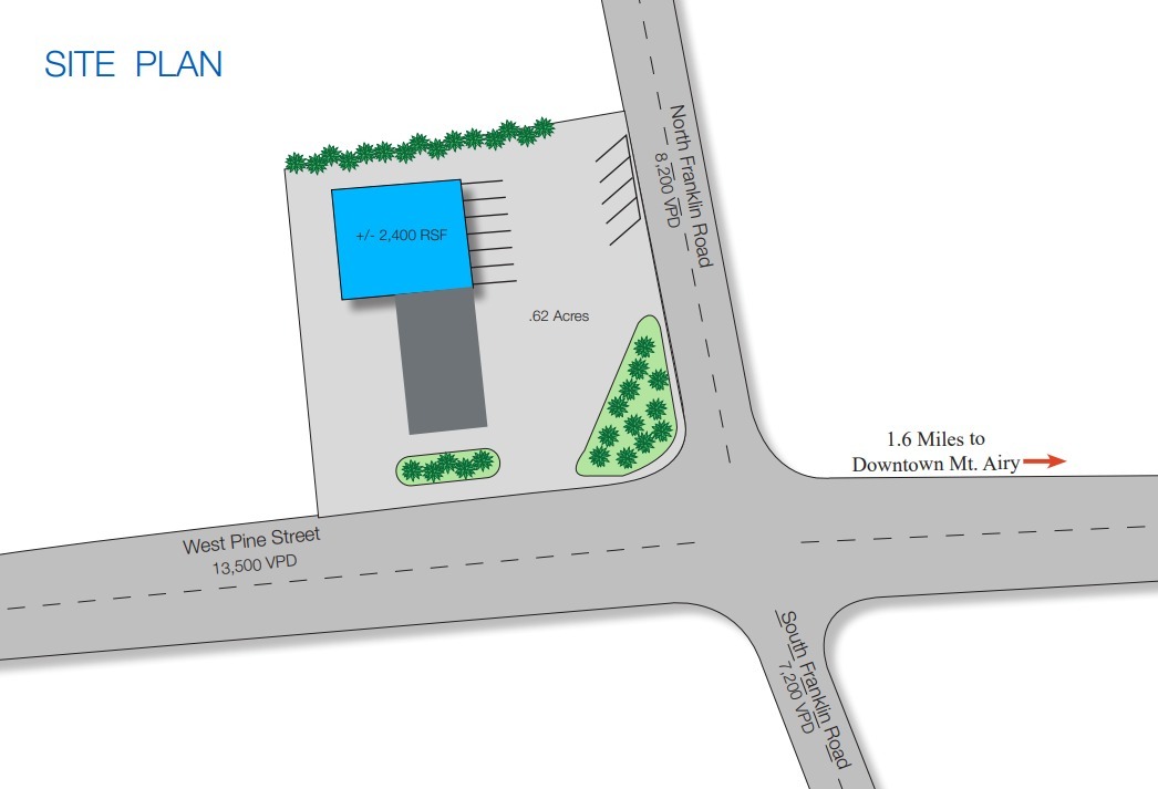 1304 W Pine St, Mount Airy, NC for lease Site Plan- Image 1 of 1