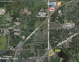 35-49 Central St, Circle Pines, MN - AERIAL  map view