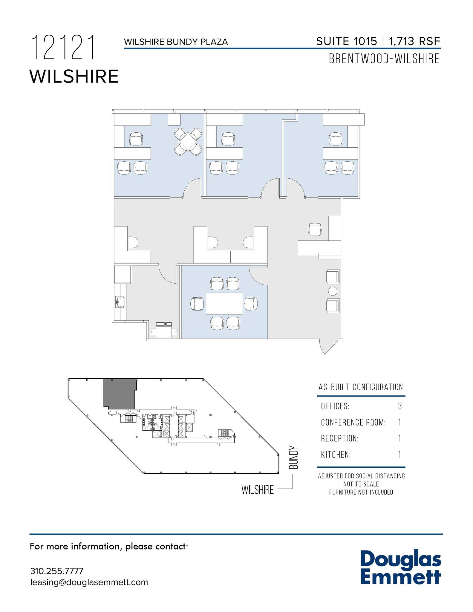 12121 Wilshire Blvd, Los Angeles, CA for lease Floor Plan- Image 1 of 1