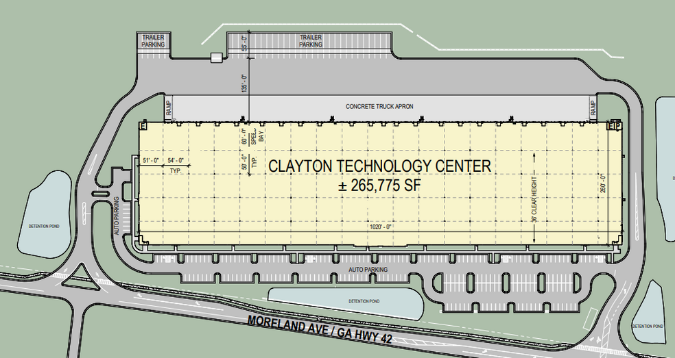 5490 Highway 42, Ellenwood, GA for lease - Site Plan - Image 2 of 3