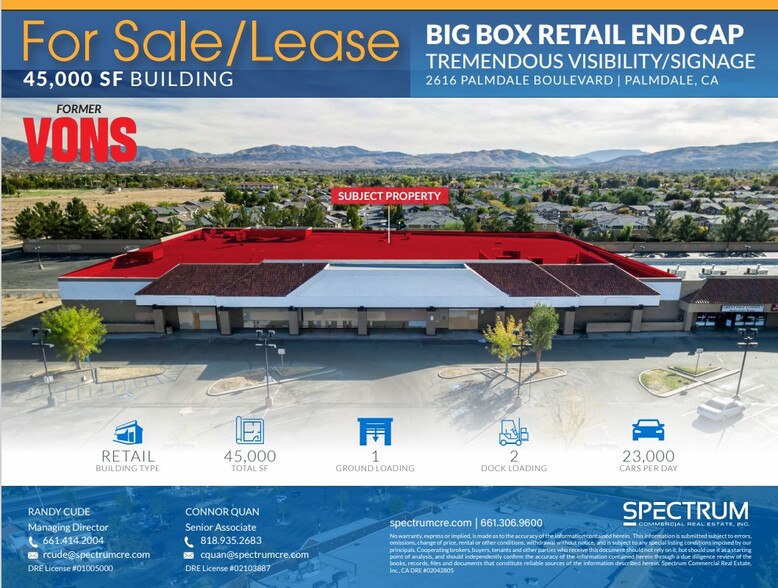 2616 E Palmdale Blvd, Palmdale, CA for sale - Building Photo - Image 1 of 1