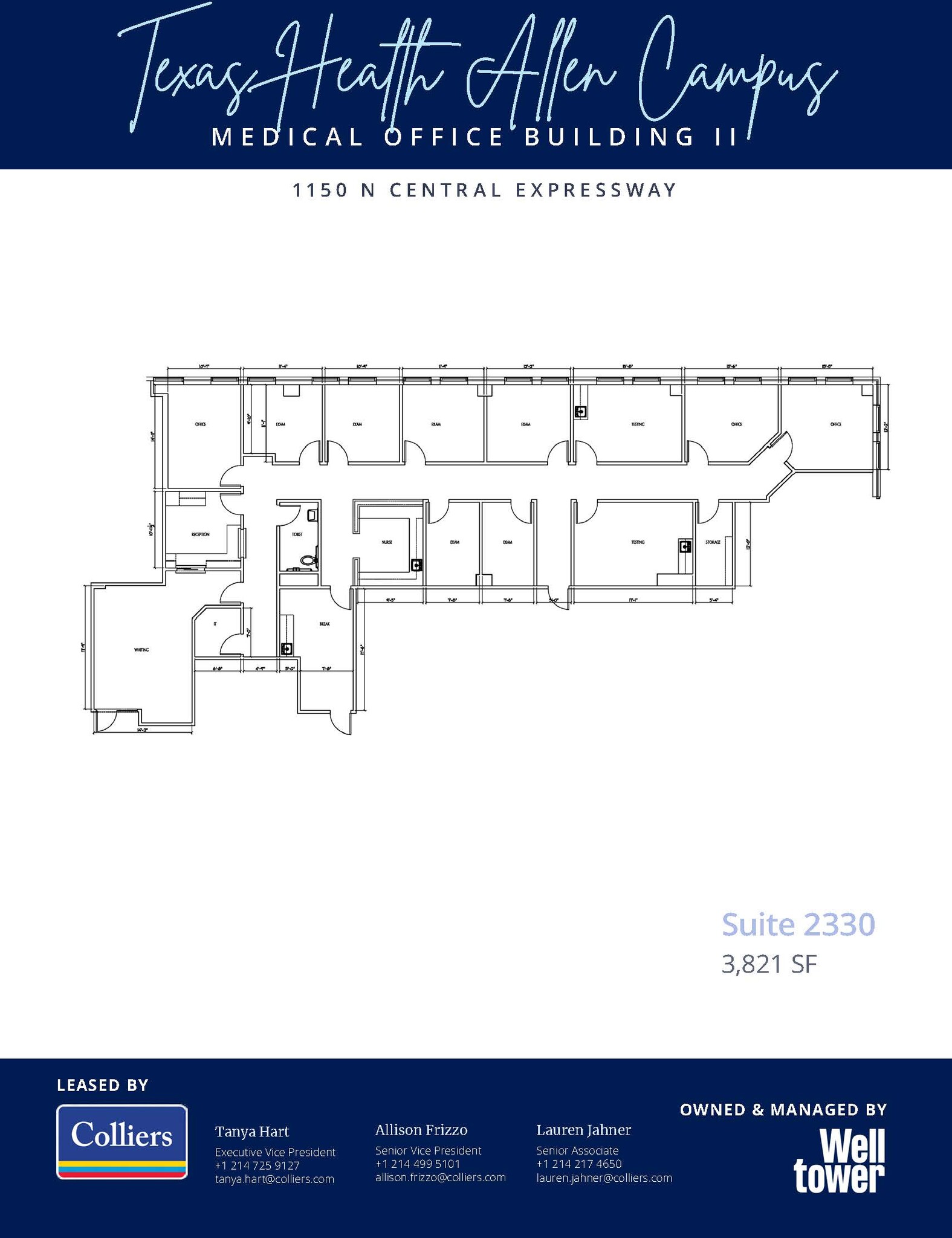 1105 N Central Expy, Allen, TX for lease Floor Plan- Image 1 of 2