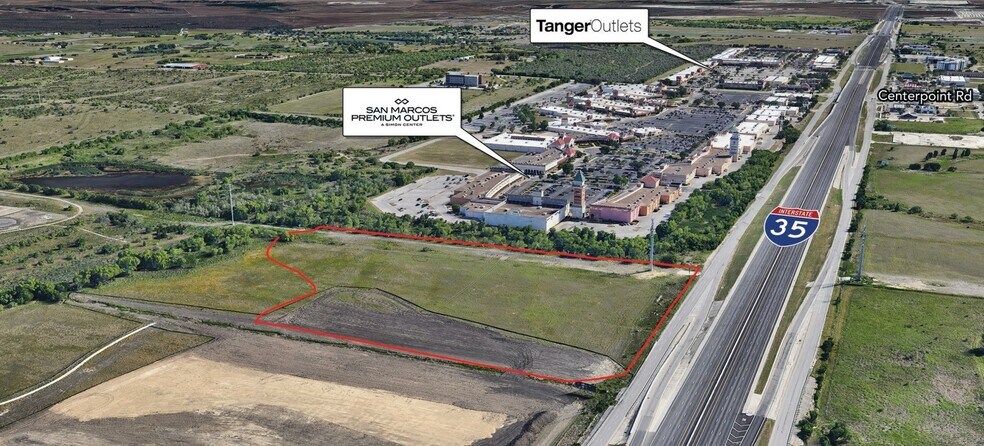IH-35 & E McCarty Ln, San Marcos, TX for sale - Aerial - Image 3 of 4