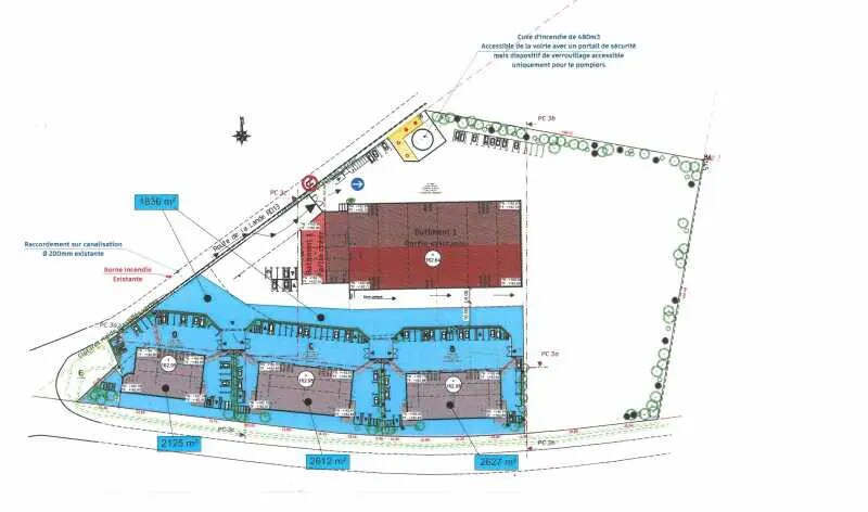 Land in LA NEUVILLE-CHANT-D'OISEL for sale Site Plan- Image 1 of 2