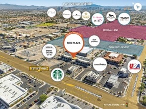 5840 S Rainbow Blvd, Las Vegas, NV - AERIAL  map view