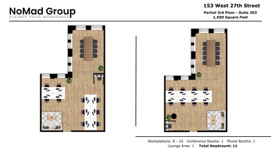 153 W 27th St, New York, NY for lease Floor Plan- Image 1 of 4