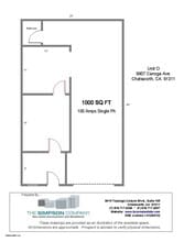 9907-9909 Canoga Ave, Chatsworth, CA for lease Floor Plan- Image 1 of 1