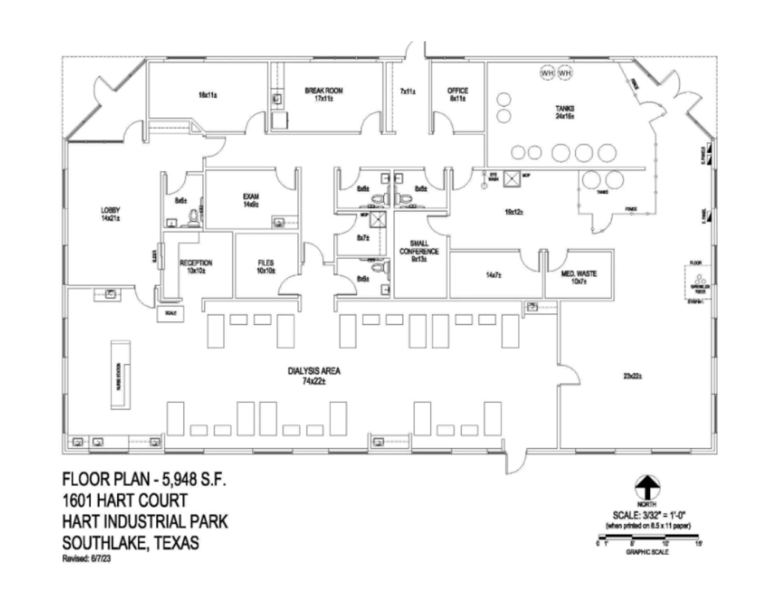 1601 Hart Ct, Southlake, TX for lease Floor Plan- Image 1 of 2