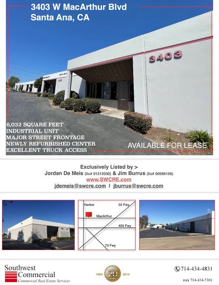 3401-3419 W MacArthur Blvd, Santa Ana, CA for lease - Building Photo - Image 2 of 11