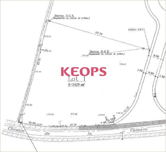 Chemin De La Camave, Villefranche-de-Lauragais for sale - Site Plan - Image 2 of 2