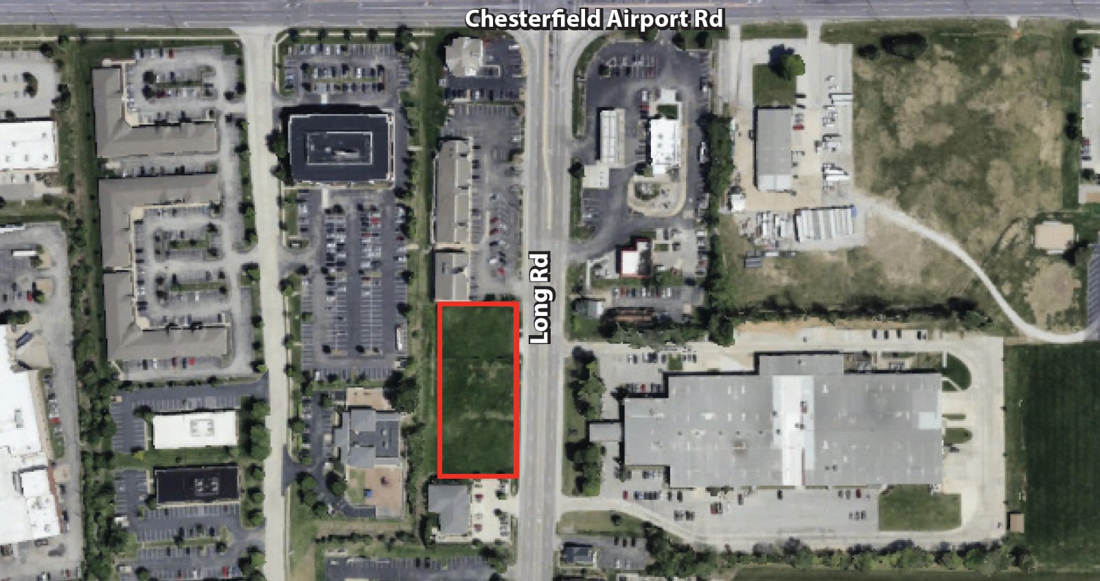 135 Long Rd, Chesterfield, MO for sale Aerial- Image 1 of 2