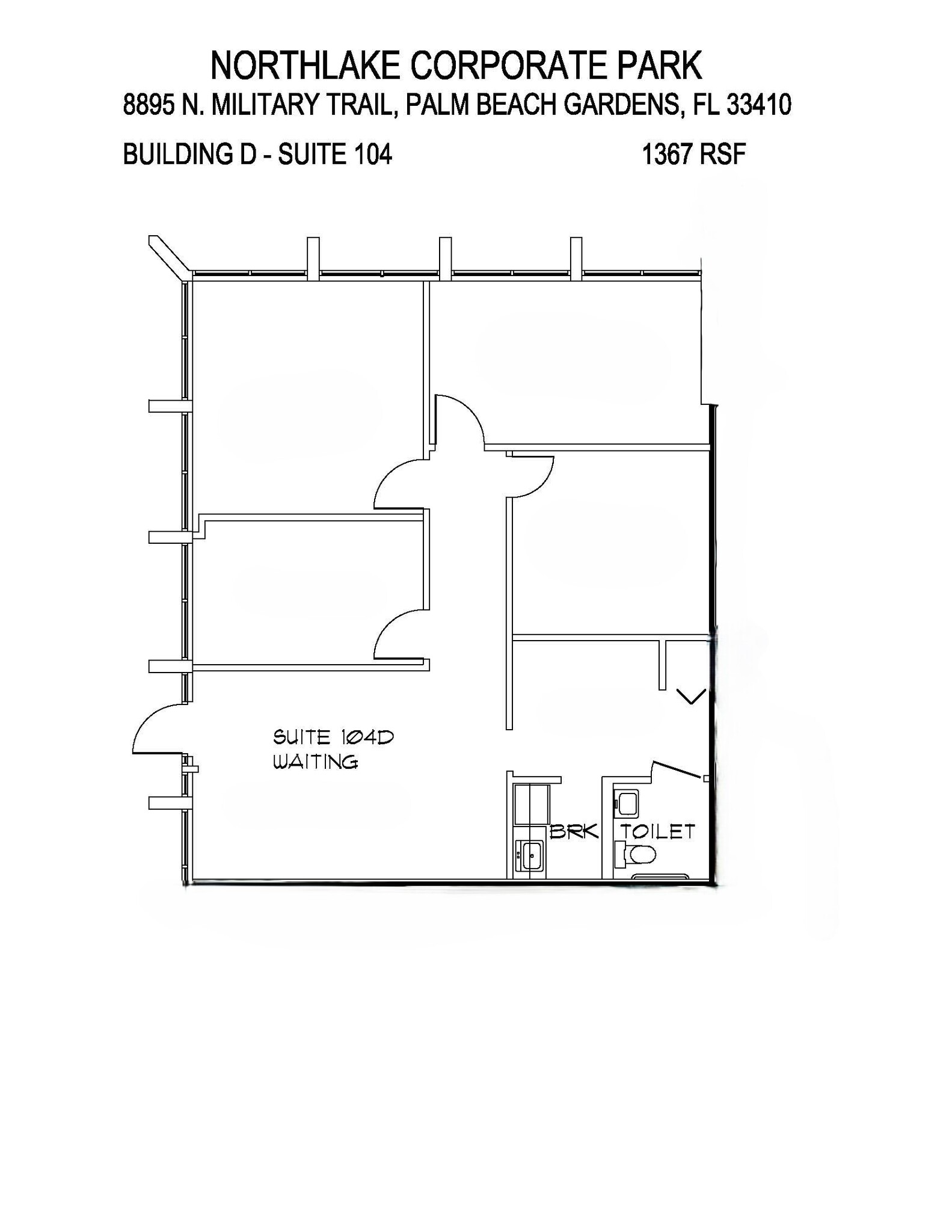 8895 N Military Trl, Palm Beach Gardens, FL for lease Floor Plan- Image 1 of 1