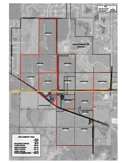 NW & SW OF HUNTLEY/DUNDEE AND GALLIGAN Rd, Huntley, IL for sale - Site Plan - Image 3 of 3