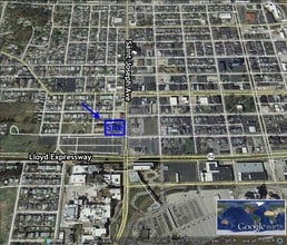 100 N St Joseph Ave, Evansville, IN - AERIAL map view