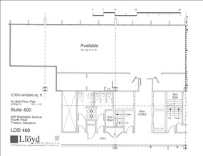 409 Washington Ave, Towson, MD for lease Floor Plan- Image 1 of 1