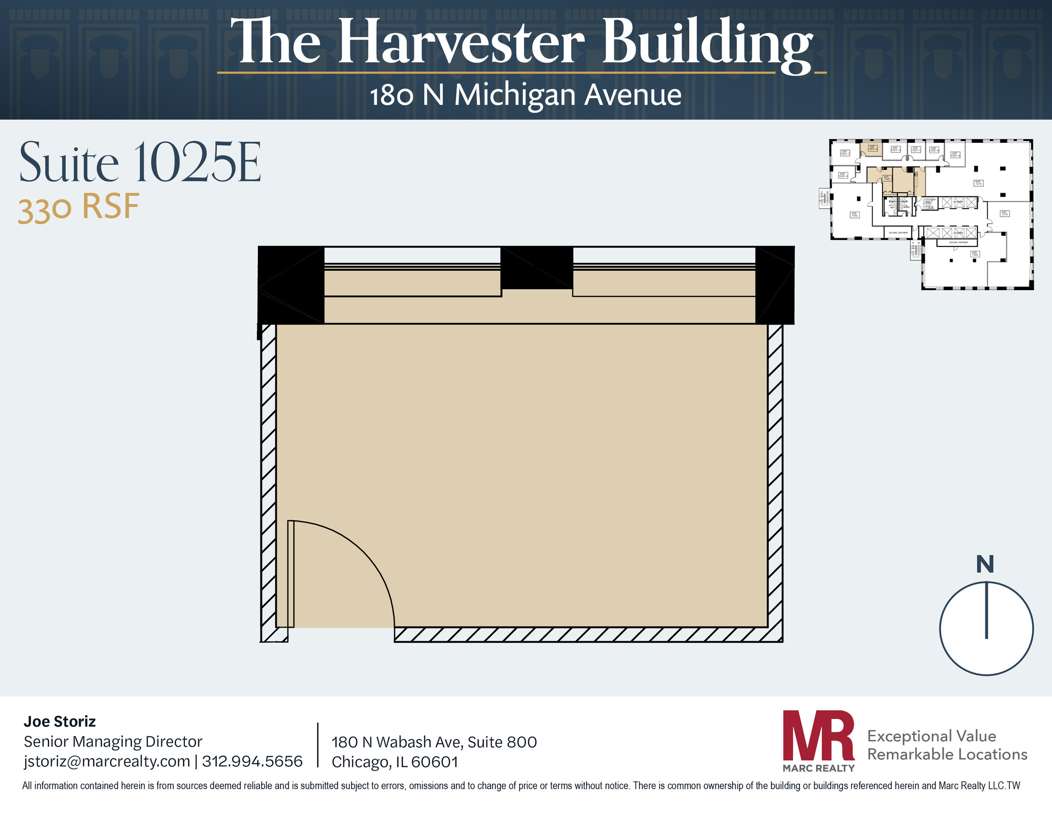 180 N Michigan Ave, Chicago, IL for lease Floor Plan- Image 1 of 6