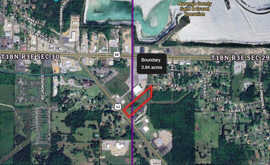 1508 U.S. 43, Demopolis, AL for sale Aerial- Image 1 of 5