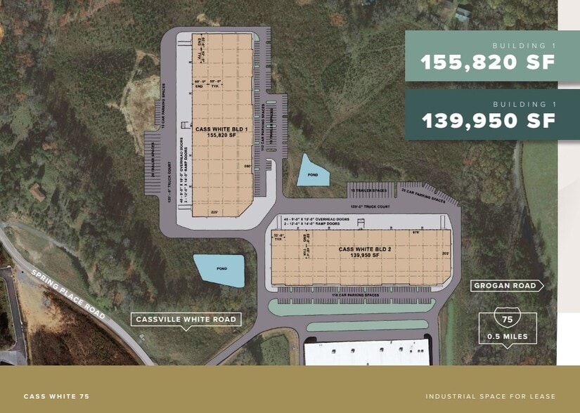1037-NE Cassville White Rd, White, GA for lease - Site Plan - Image 3 of 3