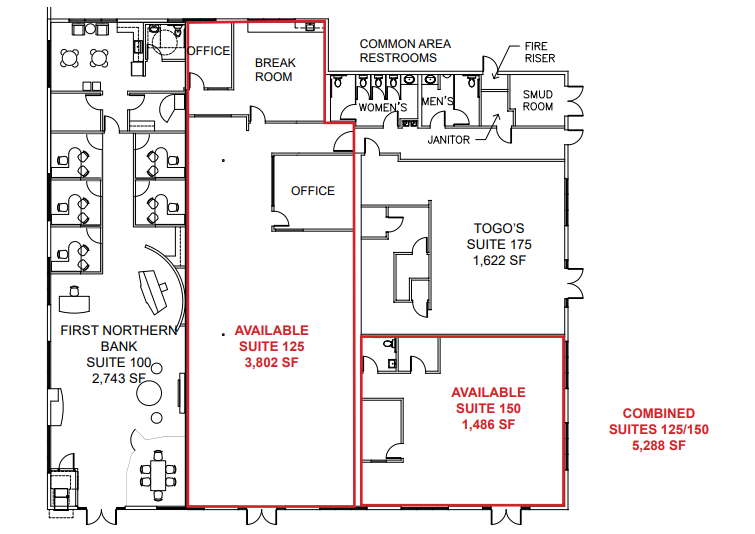 2901 Sunrise Blvd, Rancho Cordova, CA for lease Floor Plan- Image 1 of 1