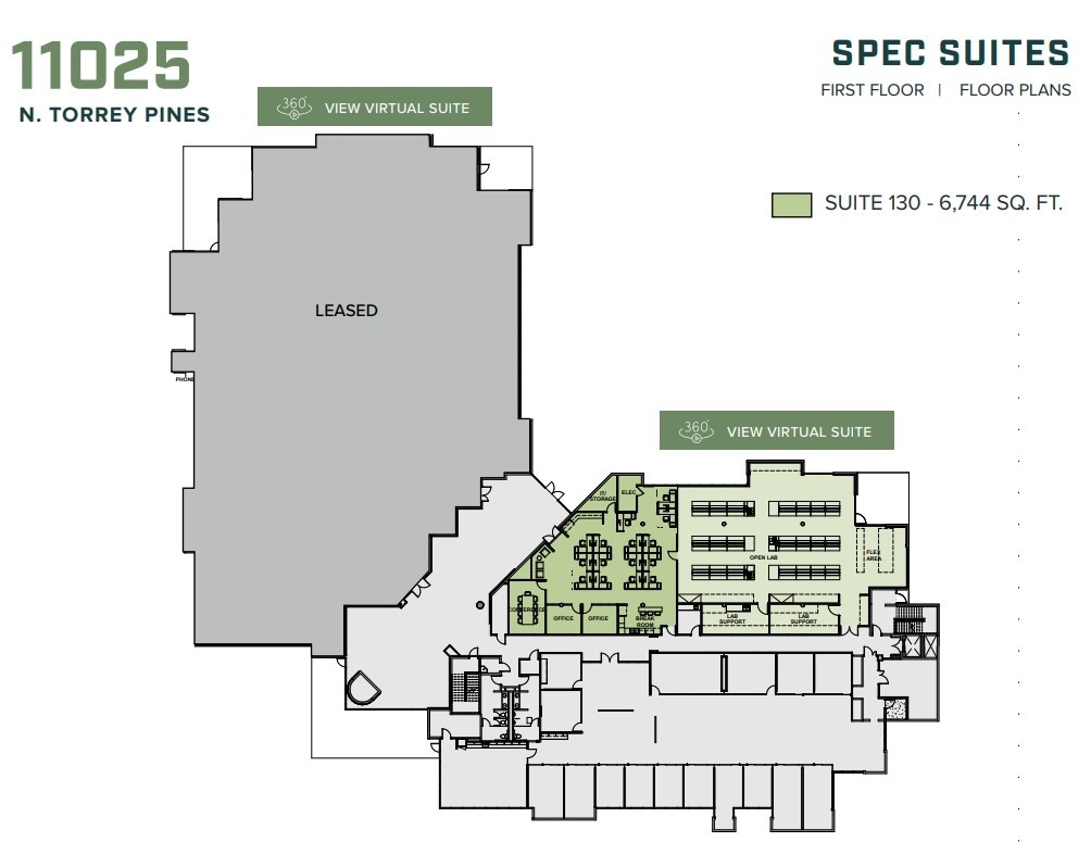 11085 N Torrey Pines Rd, La Jolla, CA for lease Floor Plan- Image 1 of 1