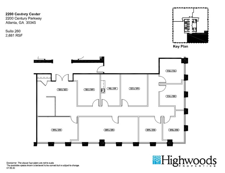 2200 Century Pky NE, Atlanta, GA for lease - Site Plan - Image 2 of 7