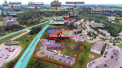 10483 Dixie Hwy, Holly, MI - AERIAL  map view