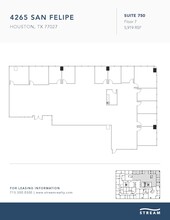 4265 San Felipe St, Houston, TX for lease Floor Plan- Image 1 of 1