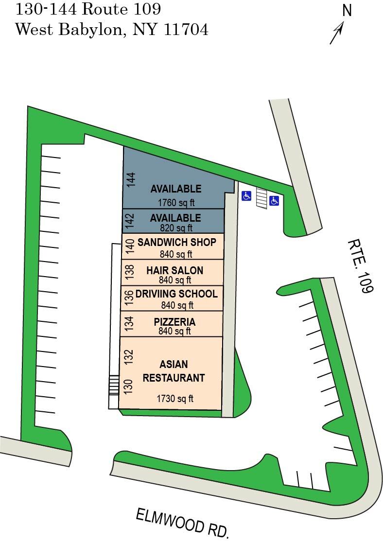 130-144 Route 109, West Babylon, NY for lease Building Photo- Image 1 of 9