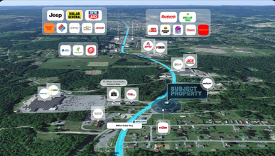 1107 Million Dollar Hwy, Saint Marys, PA - aerial  map view