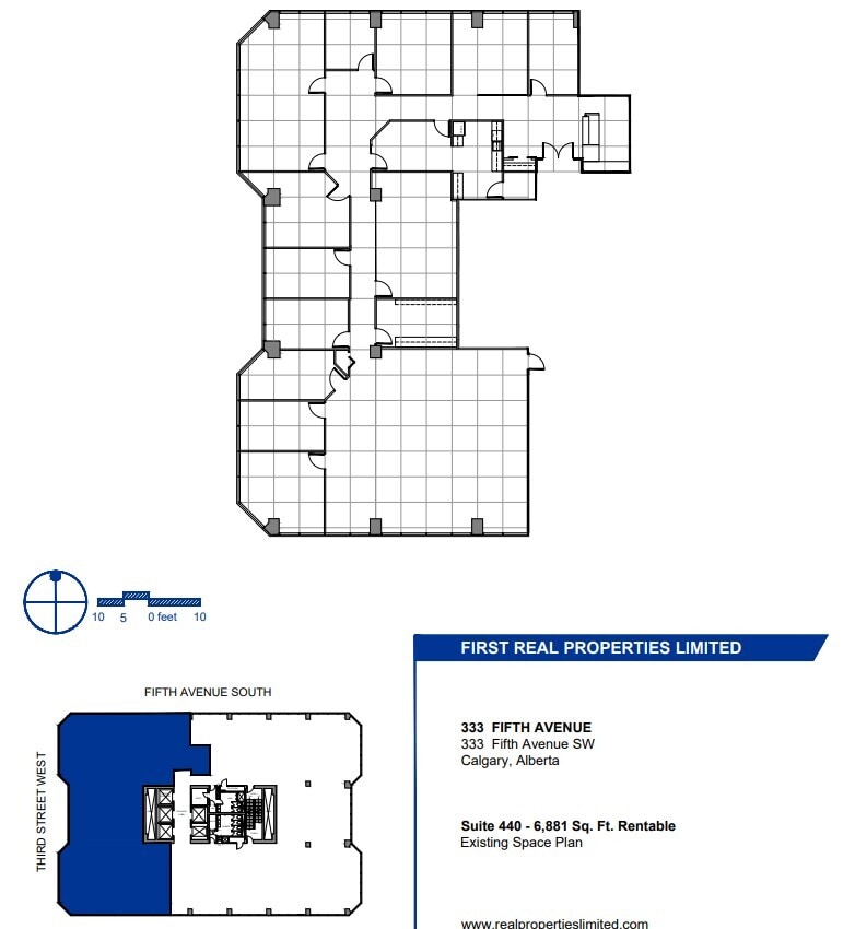 333 5th Ave SW, Calgary, AB for lease Floor Plan- Image 1 of 1