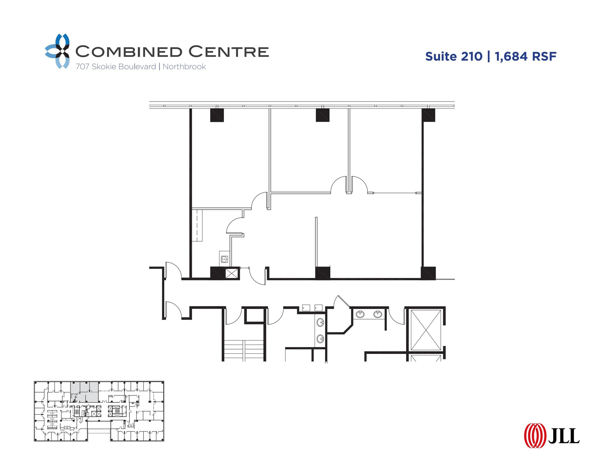 707 Skokie Blvd, Northbrook, IL for lease Floor Plan- Image 1 of 1