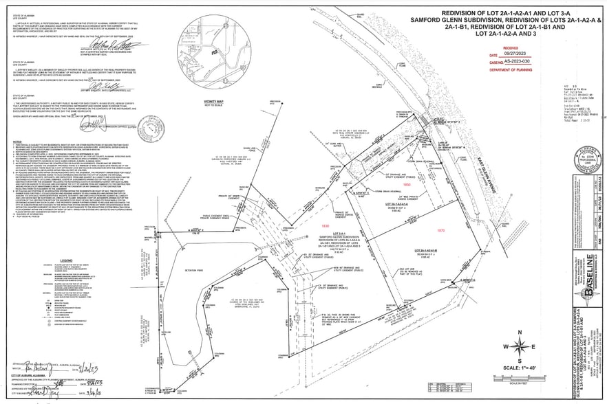 1830 E Glenn Ave, Auburn, AL for sale - Plat Map - Image 3 of 4