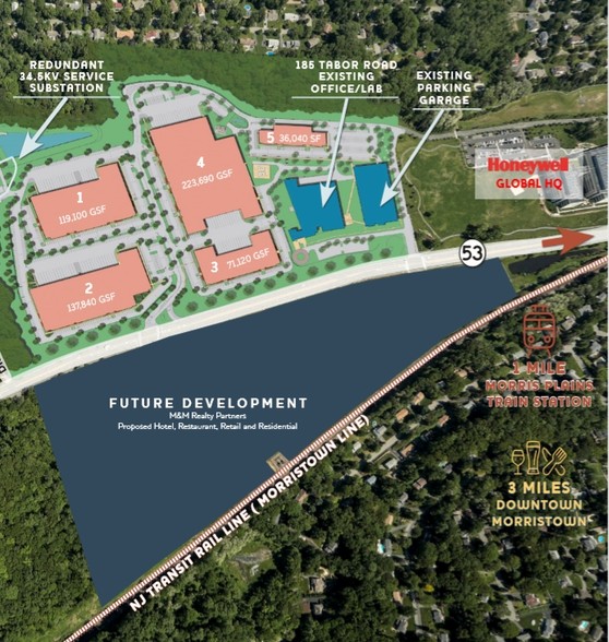 201 Tabor Rd, Morris Plains, NJ for lease - Site Plan - Image 3 of 3