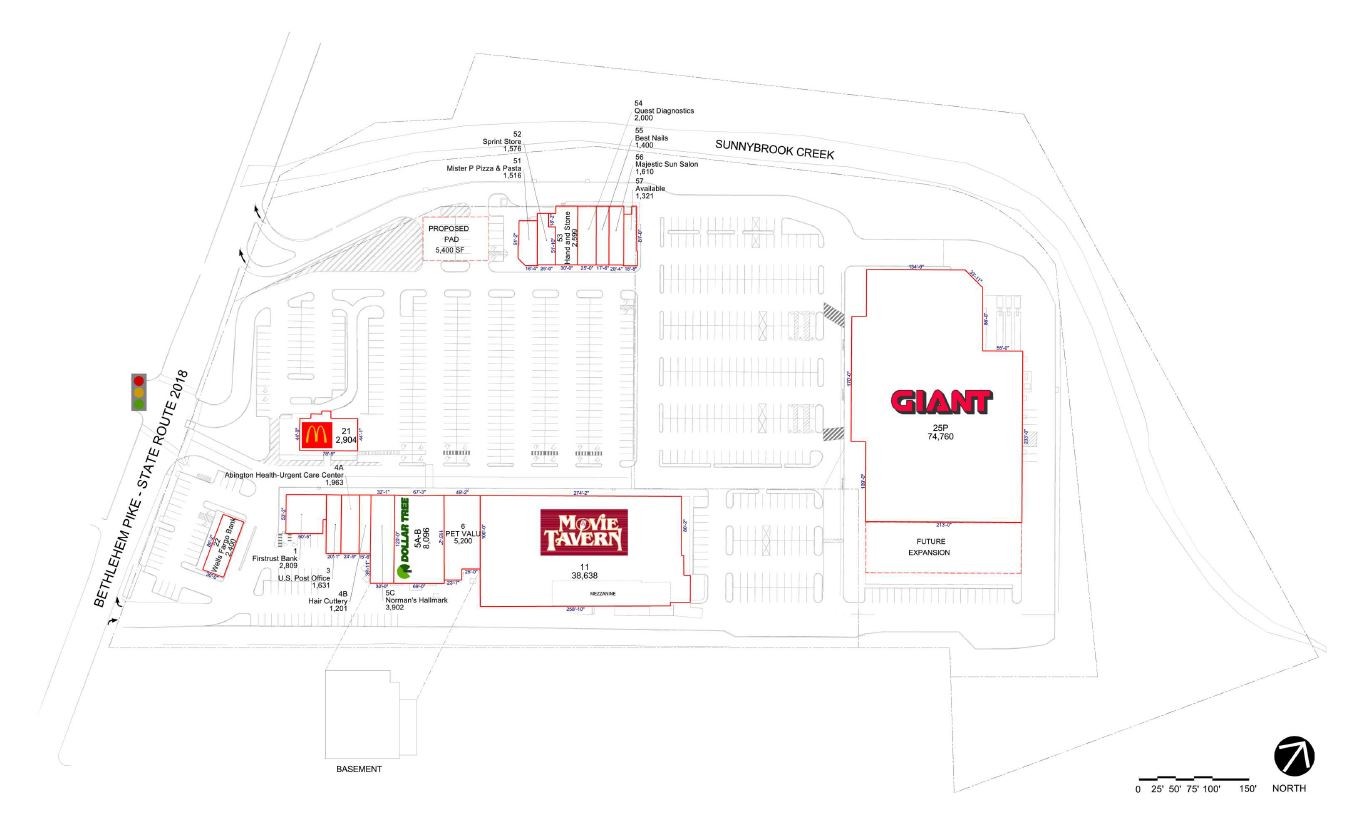 1842 Bethlehem Pike, Flourtown, PA for lease Site Plan- Image 1 of 2