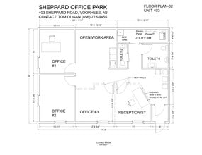 300-403 Sheppard Rd, Voorhees, NJ for lease Floor Plan- Image 2 of 8