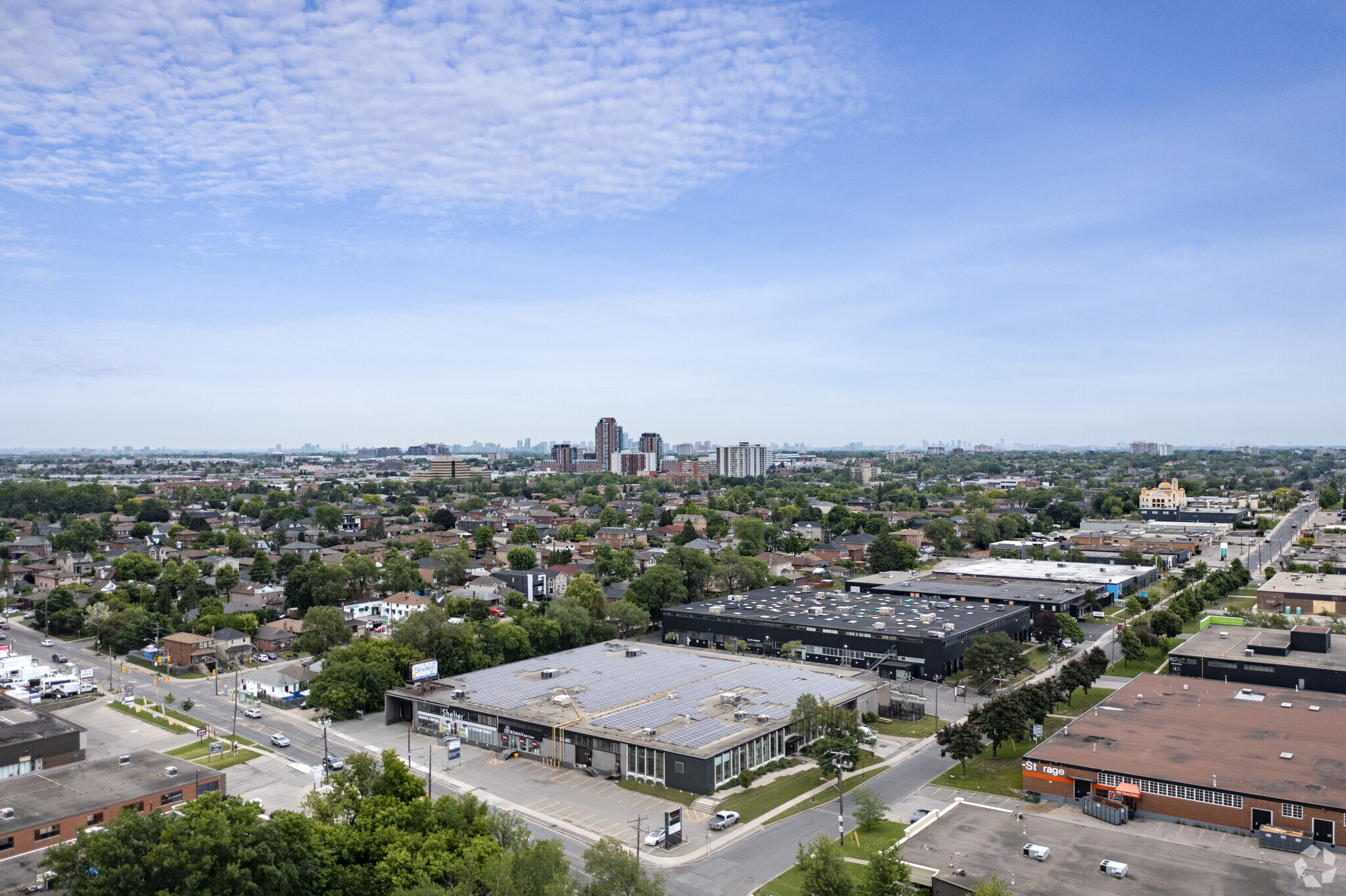 170 Tycos Dr, Toronto, ON for lease Aerial- Image 1 of 8