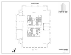 71 Stevenson St, San Francisco, CA for lease Floor Plan- Image 1 of 1
