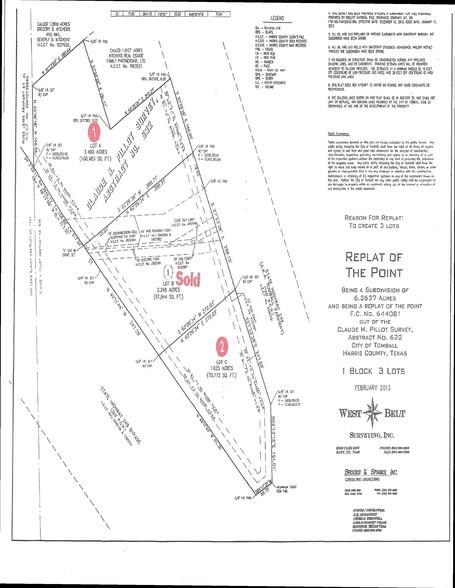 249 Frwy & Tomball Pky, Tomball, TX for sale - Plat Map - Image 3 of 3