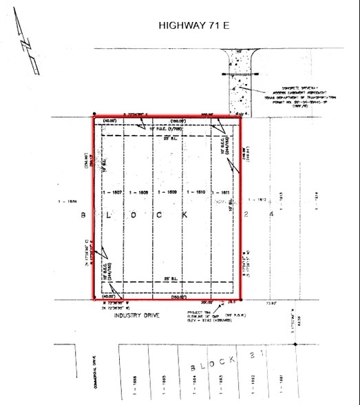 3999 Hwy 71 East, Bastrop, TX for sale - Plat Map - Image 2 of 13