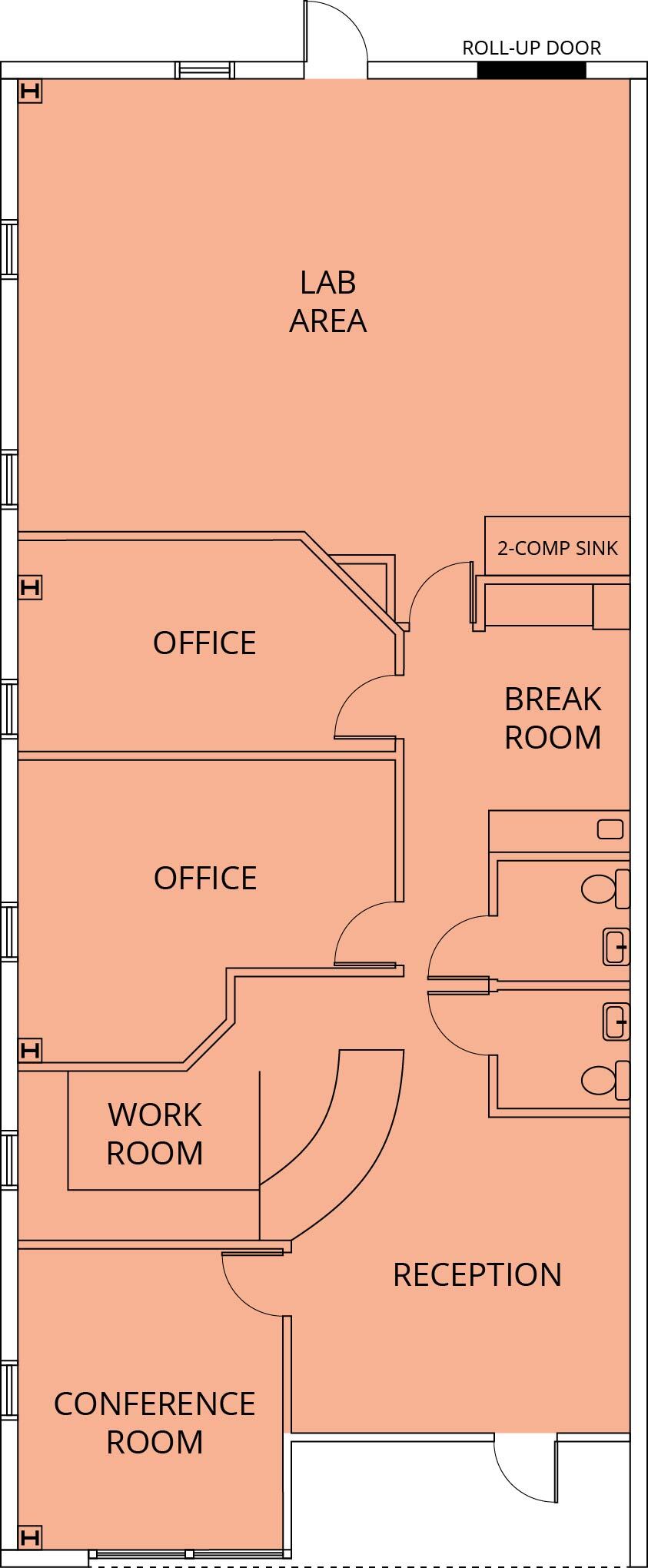 1941-1949 Evans Rd, Cary, NC for lease Floor Plan- Image 1 of 12