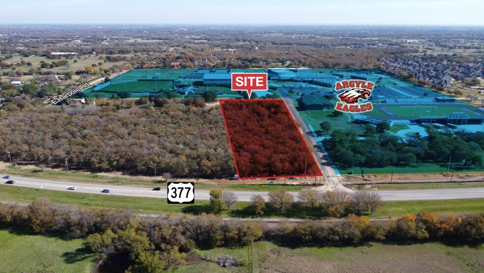 US 377 & Harpole Rd, Argyle, TX for sale - Aerial - Image 2 of 10