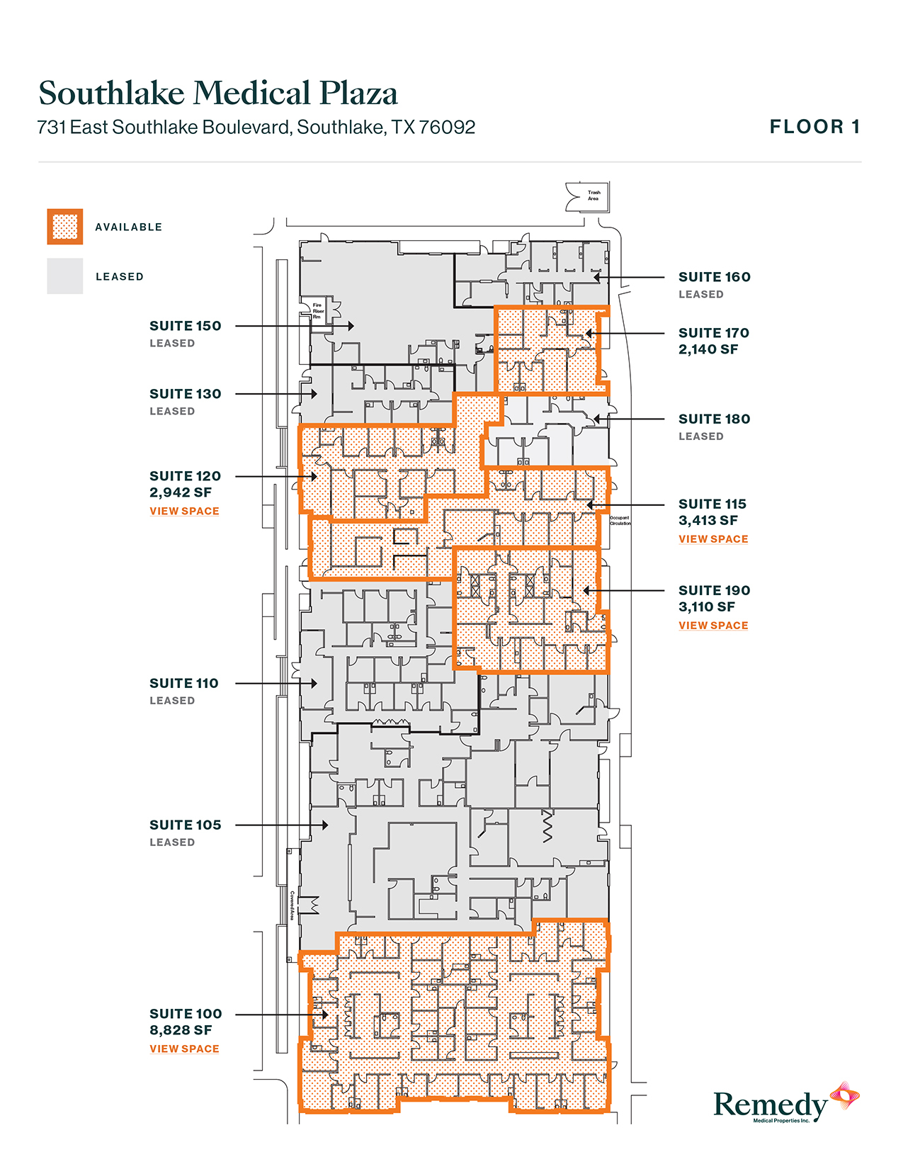 731 E Southlake Blvd, Southlake, TX for lease Floor Plan- Image 1 of 3