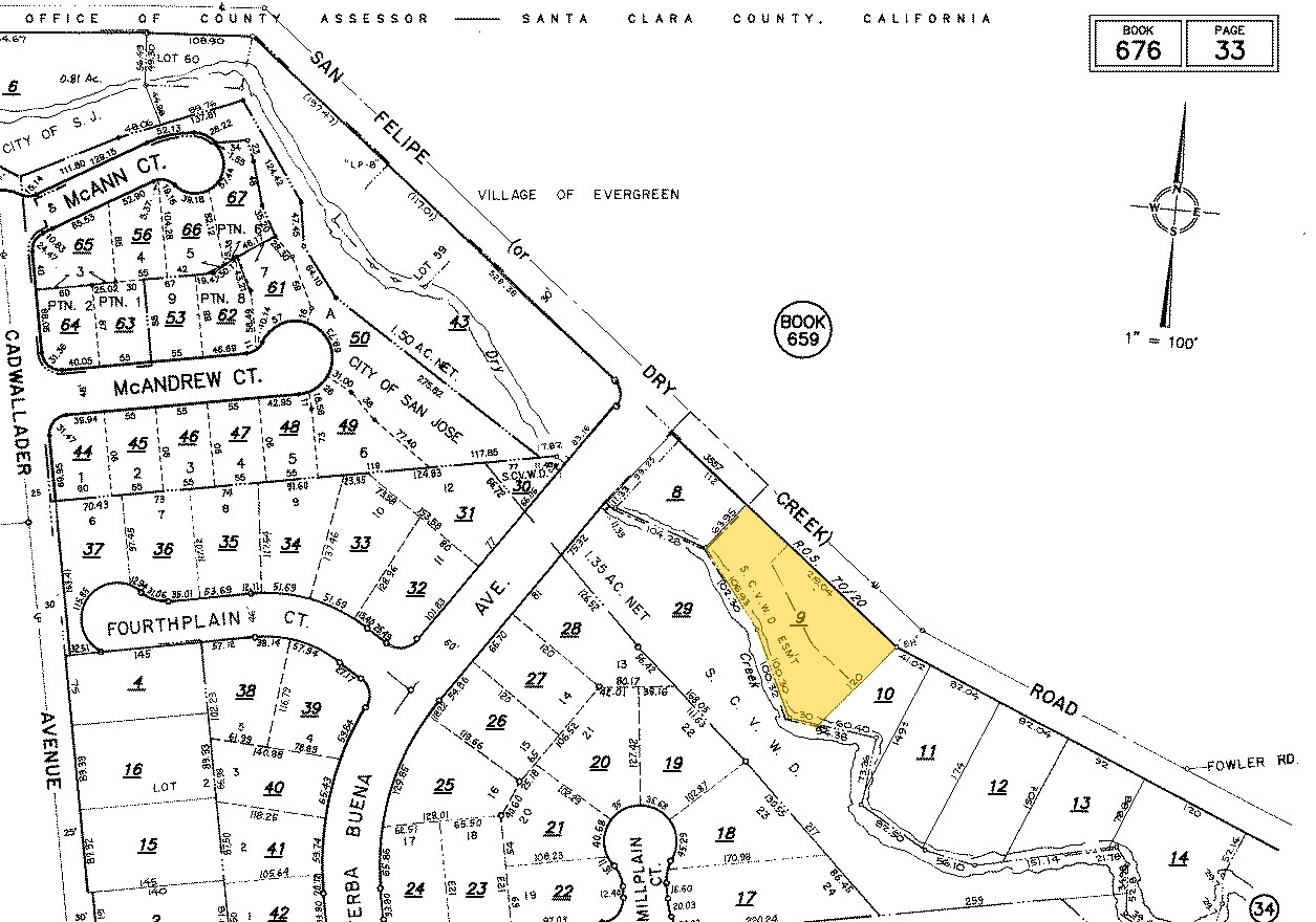 3557 San Felipe Rd, San Jose, CA for sale Plat Map- Image 1 of 1