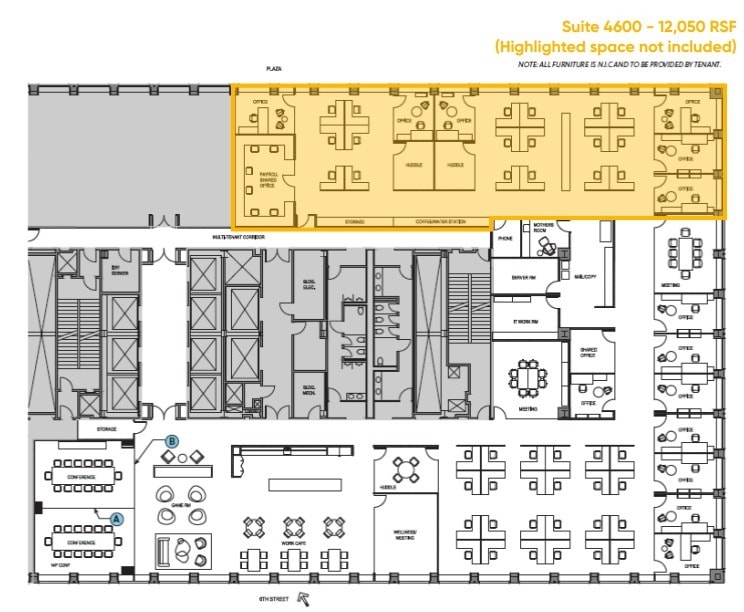 555 S Flower St, Los Angeles, CA for lease Floor Plan- Image 1 of 2