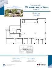 750 Warrenville Rd, Lisle, IL for lease Floor Plan- Image 1 of 11