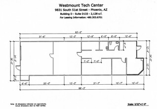 9831 S 51st St, Phoenix, AZ for lease Floor Plan- Image 1 of 1